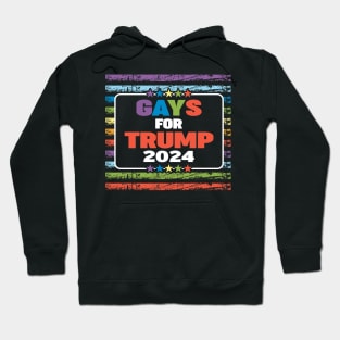 Gays for Trump 2024 Hoodie